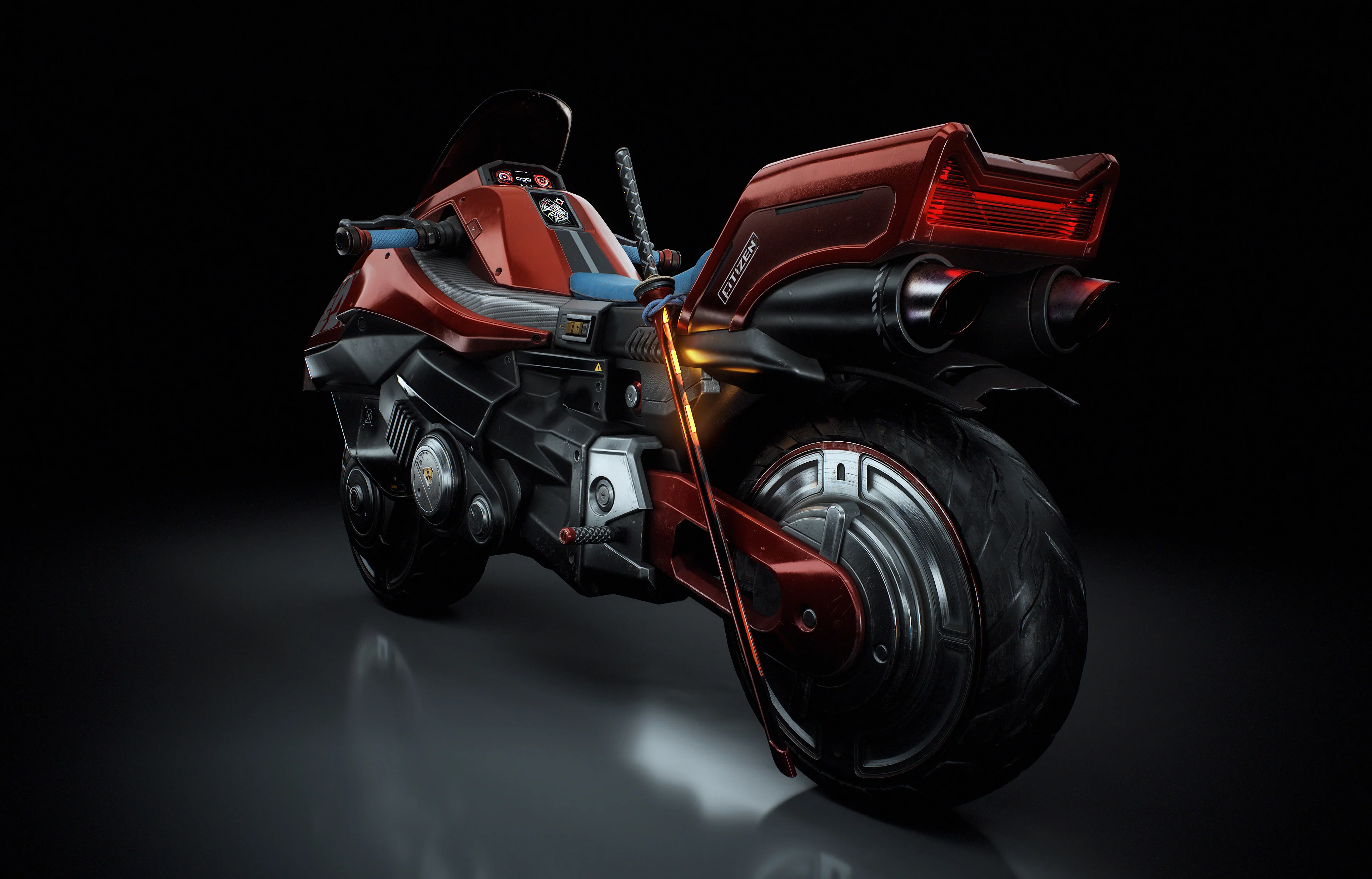 CyberPunk Motorcycle 3D Model - Image 5