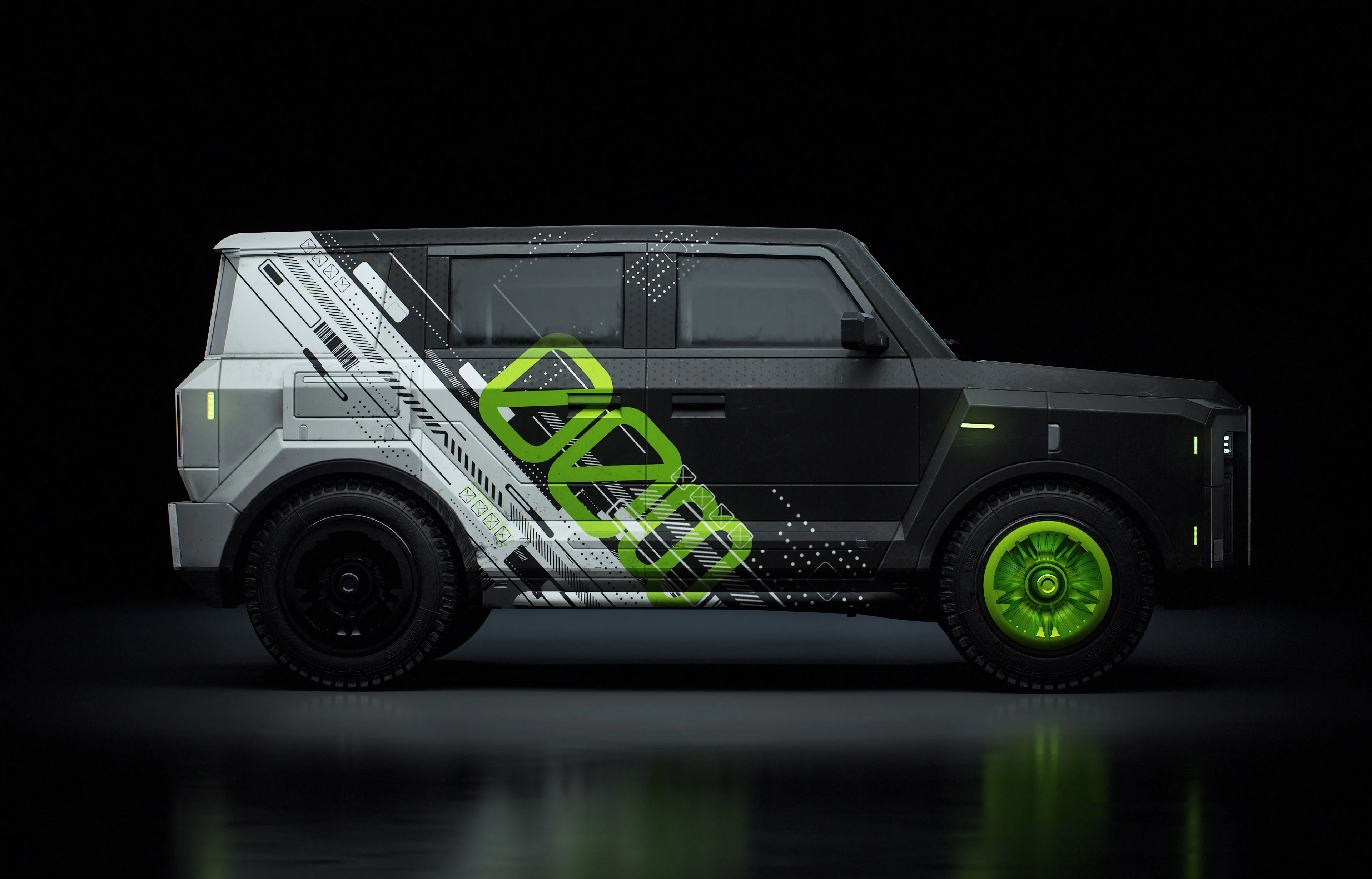 CyberPunk SUV 3D Model - Image 4