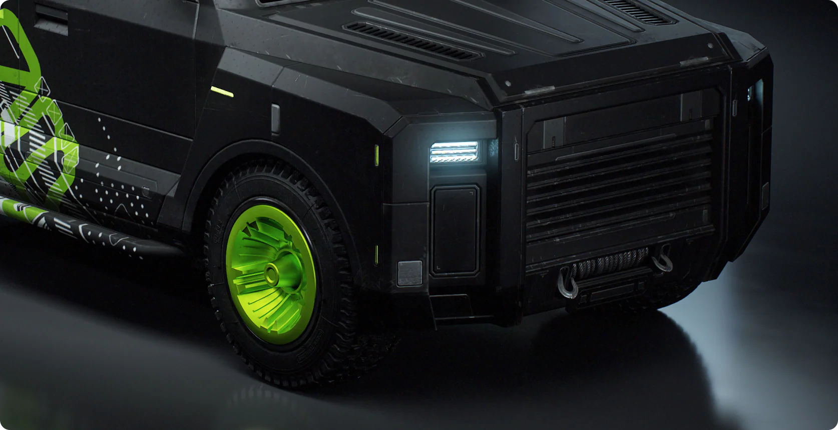 CyberPunk SUV 3D Model - Image 9