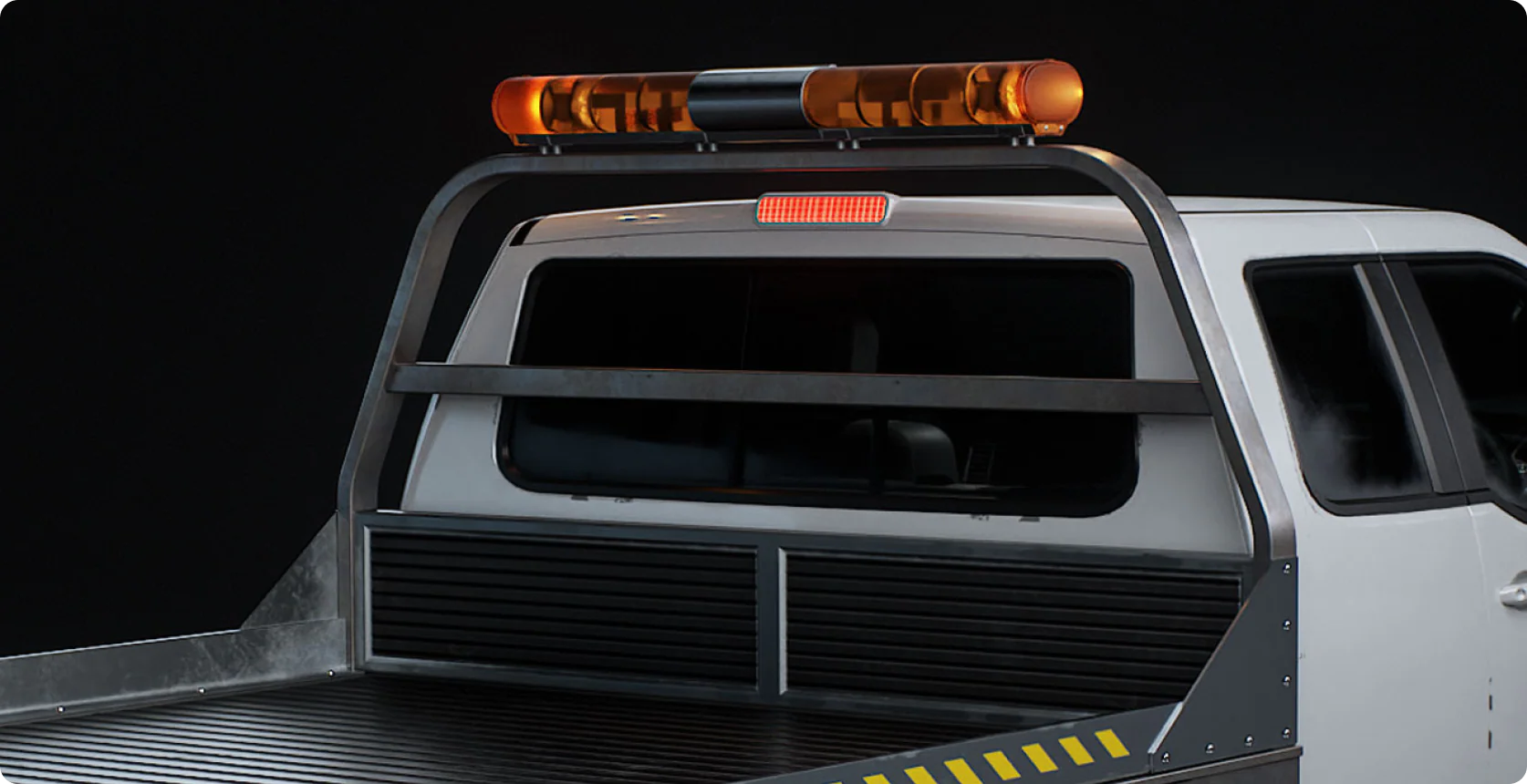 Flatbed Truck 3D Model - Image 9