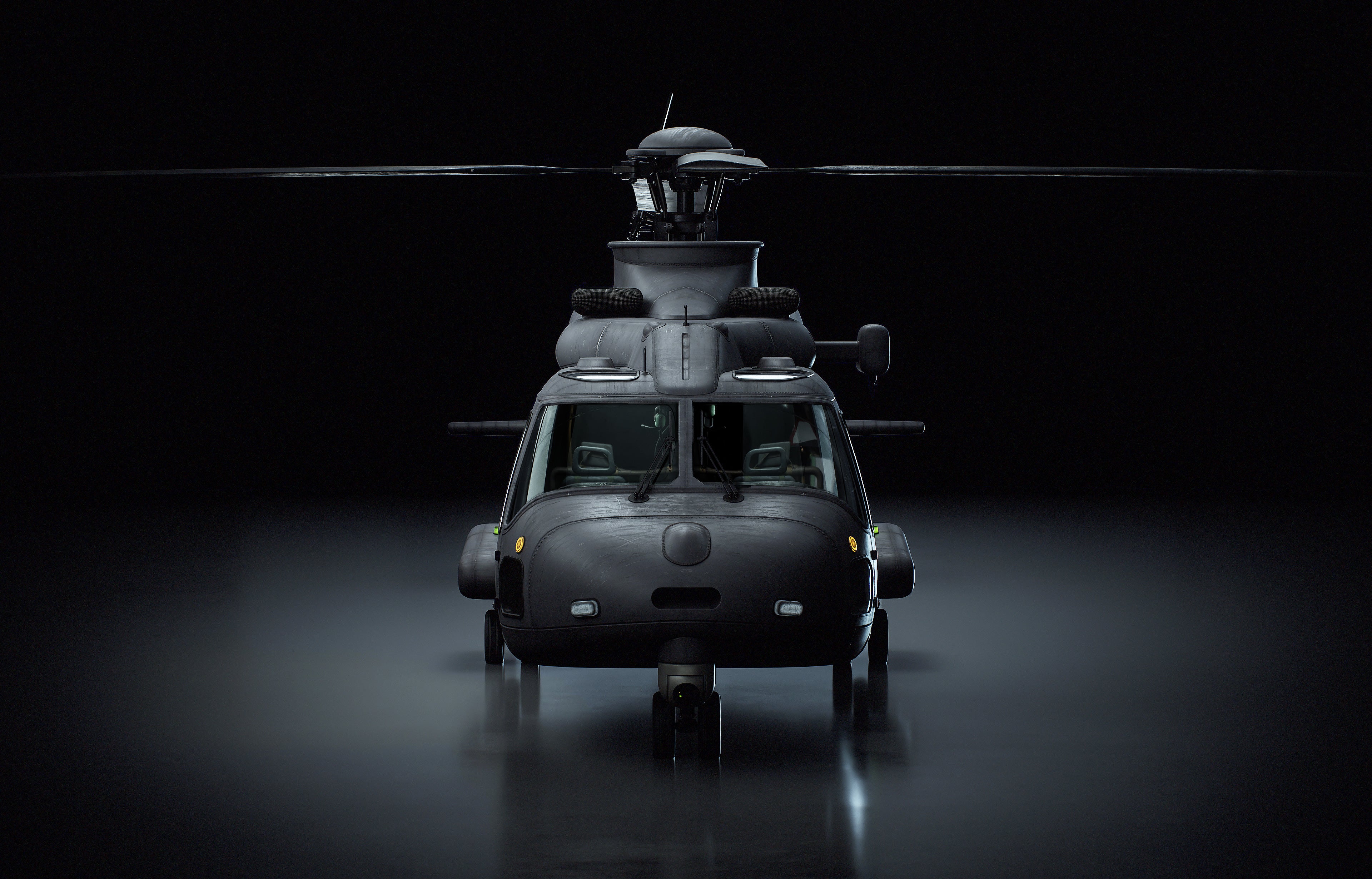 Military Transport Helicopter 3D Model - Image 3