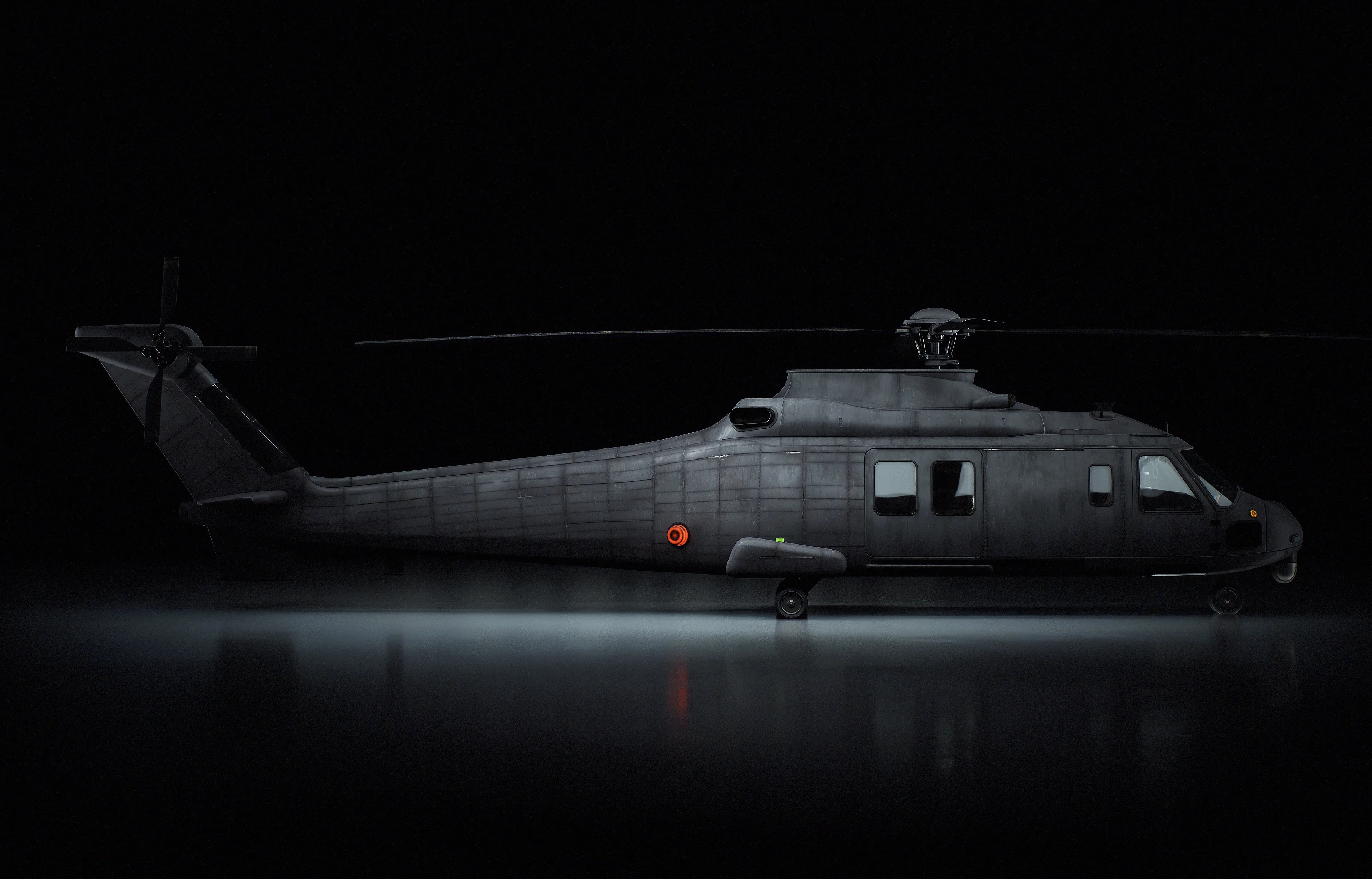 Military Transport Helicopter 3D Model - Image 4