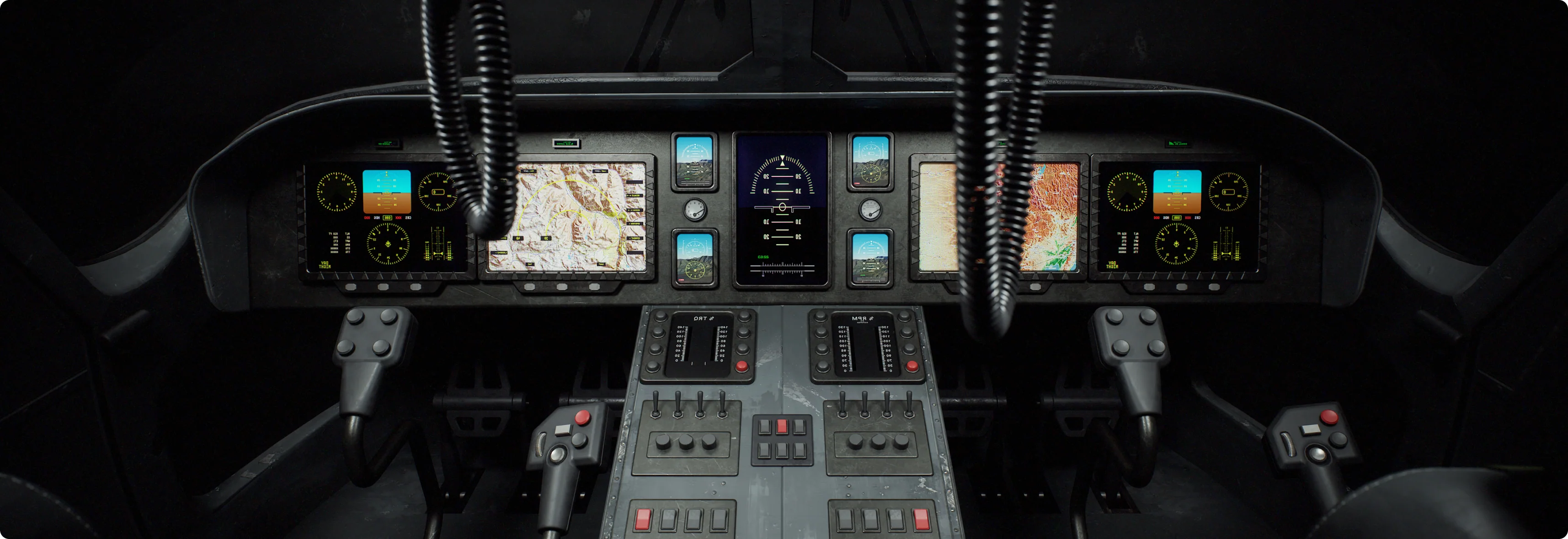 Military Transport Helicopter 3D Model - Image 7