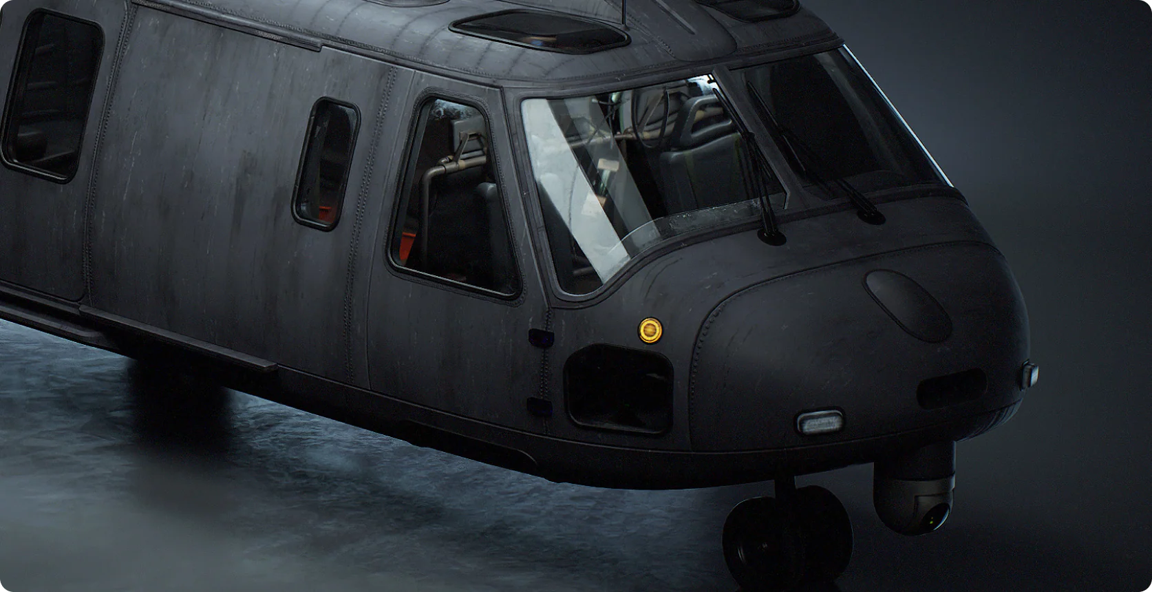 Military Transport Helicopter 3D Model - Image 8
