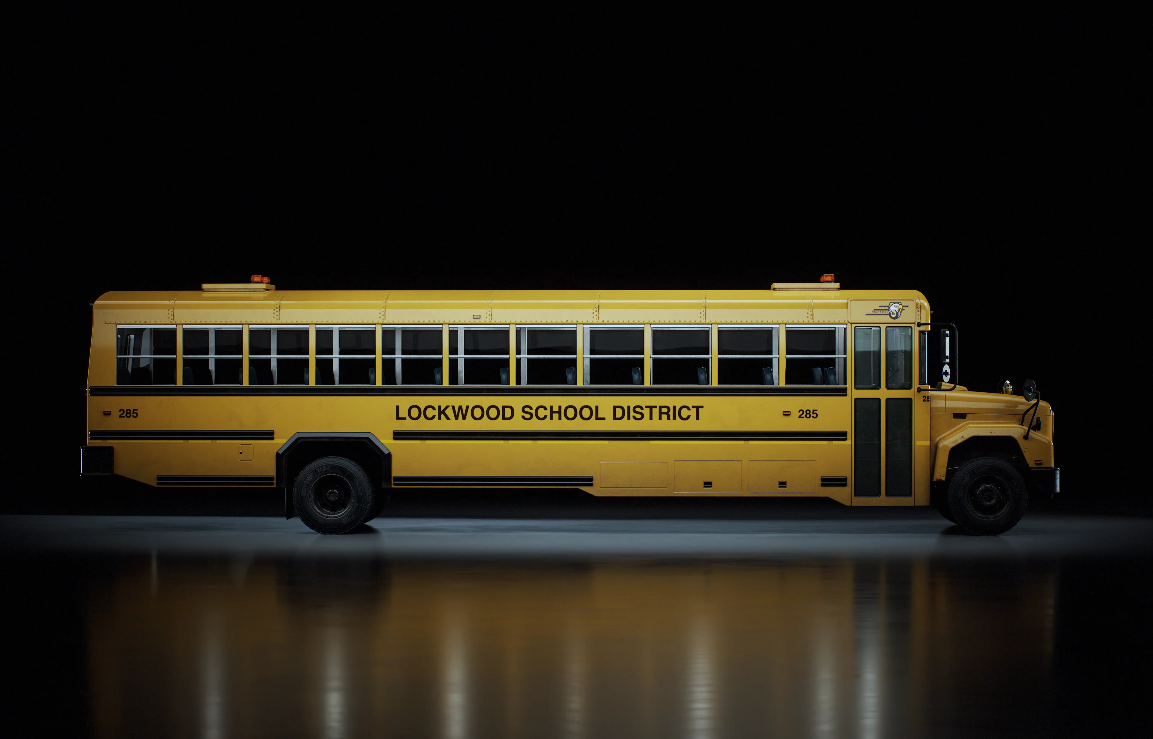 School Bus 3D Model - Image 5