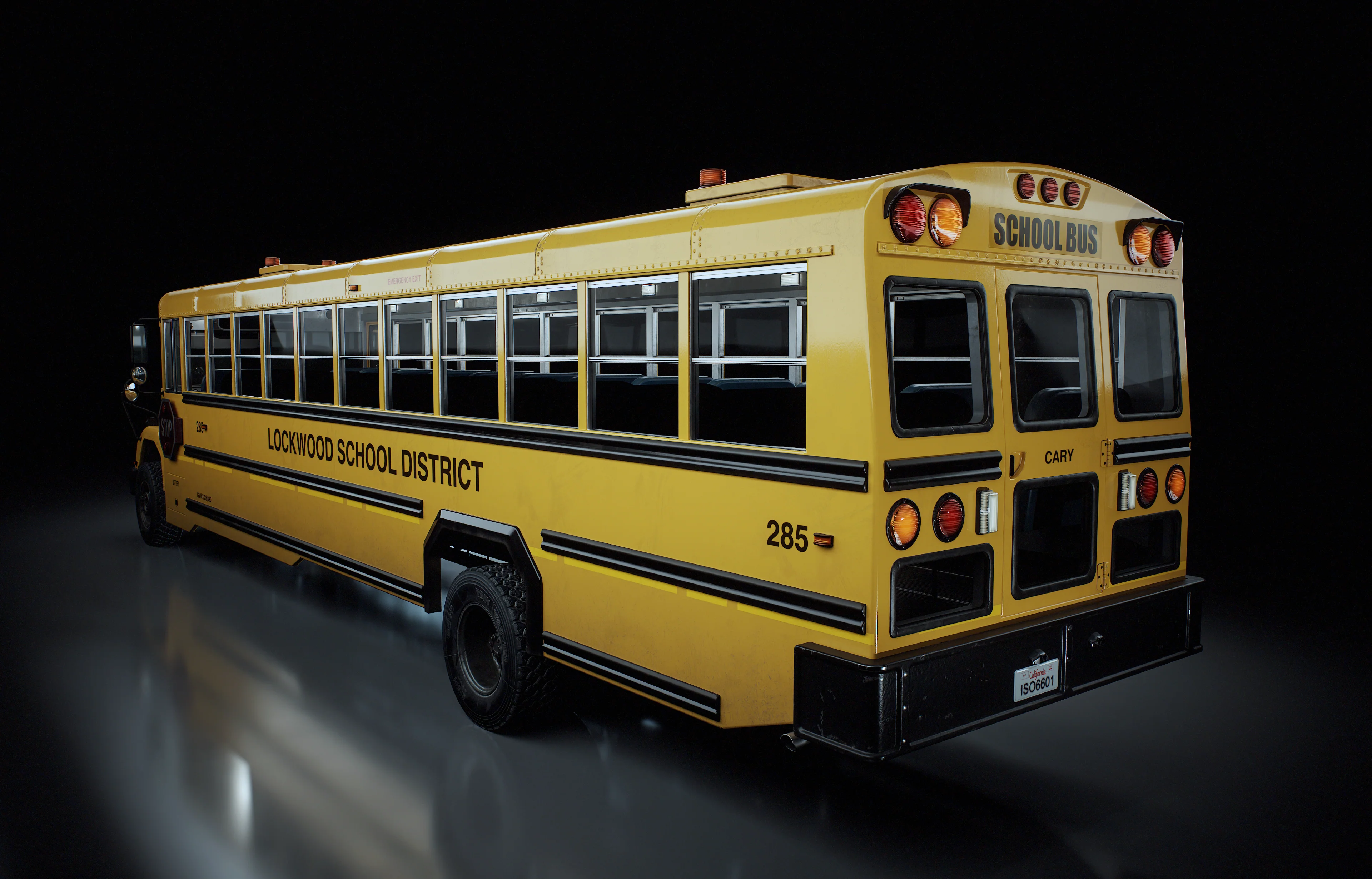 School Bus 3D Model - Image 6